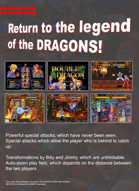 Double Dragon (Neo-Geo) box cover back